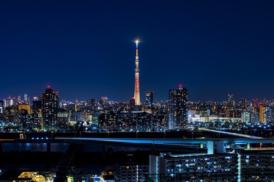 東京スカイツリー夜景「幟」