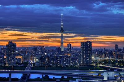 東京スカイツリー夕景
