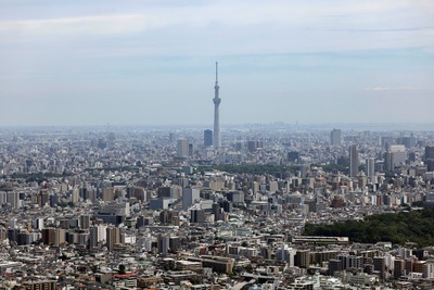 サンシャイン60から見た東京スカイツリー