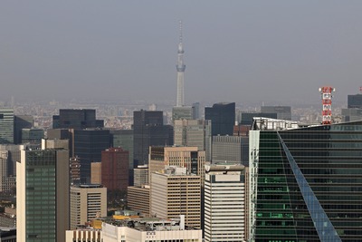 六本木ヒルズから見た東京スカイツリー