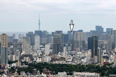渋谷スカイから見た東京スカイツリー