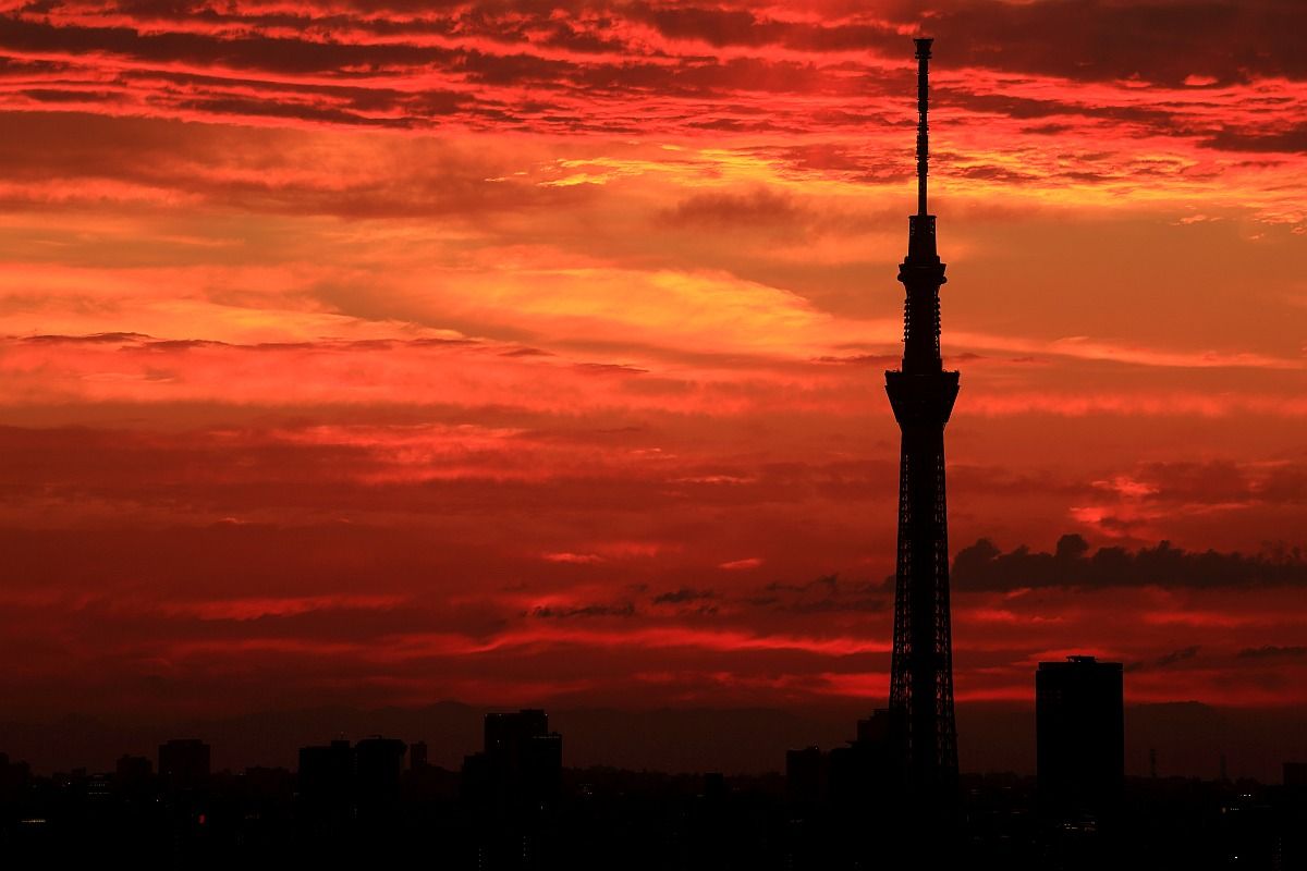 ブログ版 東京スカイツリー方面の夕焼けが凄い 東京スカイツリー定点観測所