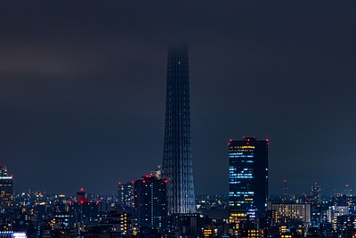 消灯中の東京スカイツリー