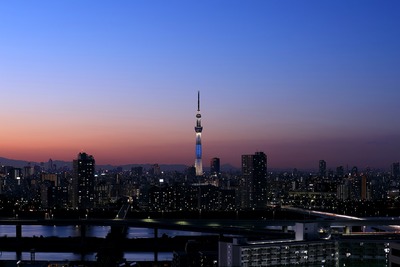 トワイライトタイムの東京スカイツリー