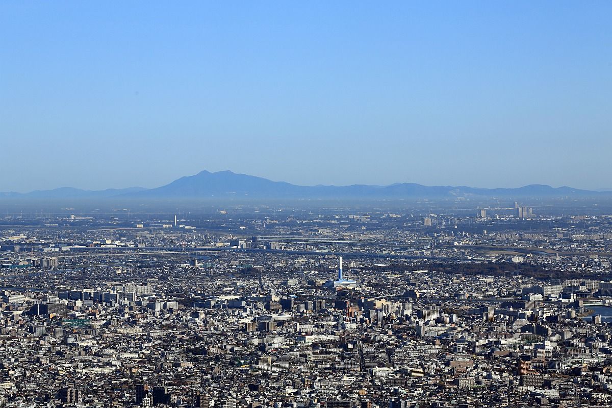 東京スカイツリーから見た筑波山方面 12年11月16日 東京スカイツリー定点観測所 東京スカイツリーから見た筑波山方面 12年11月16日 東京スカイツリー定点観測所