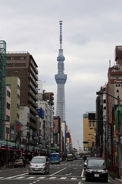 浅草から見た東京スカイツリー