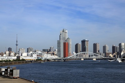 竹芝から見た東京スカイツリー