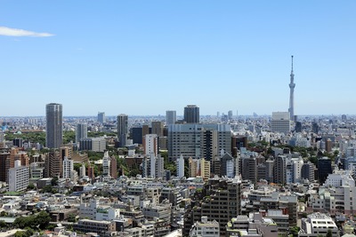 文京シビックセンターから見た東京スカイツリー