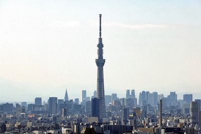 アイ・リンクタウン展望施設から見た東京スカイツリー