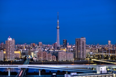 夜明けの東京スカイツリー