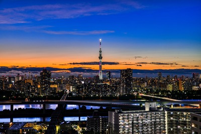 東京スカイツリー夕景
