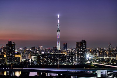 夕焼けと東京スカイツリー