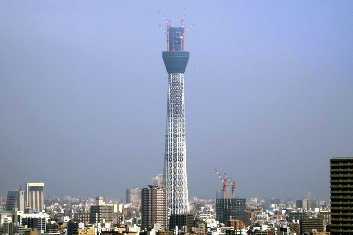 10年8月21日の東京スカイツリー 自宅から 東京スカイツリー定点観測所 10年8月21日の東京スカイツリー 自宅から 東京スカイツリー定点観測所
