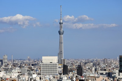 文京シビックセンターから見た東京スカイツリー