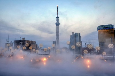 雲海と東京スカイツリー