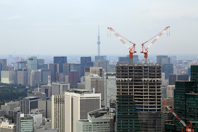六本木ヒルズから見た東京スカイツリー
