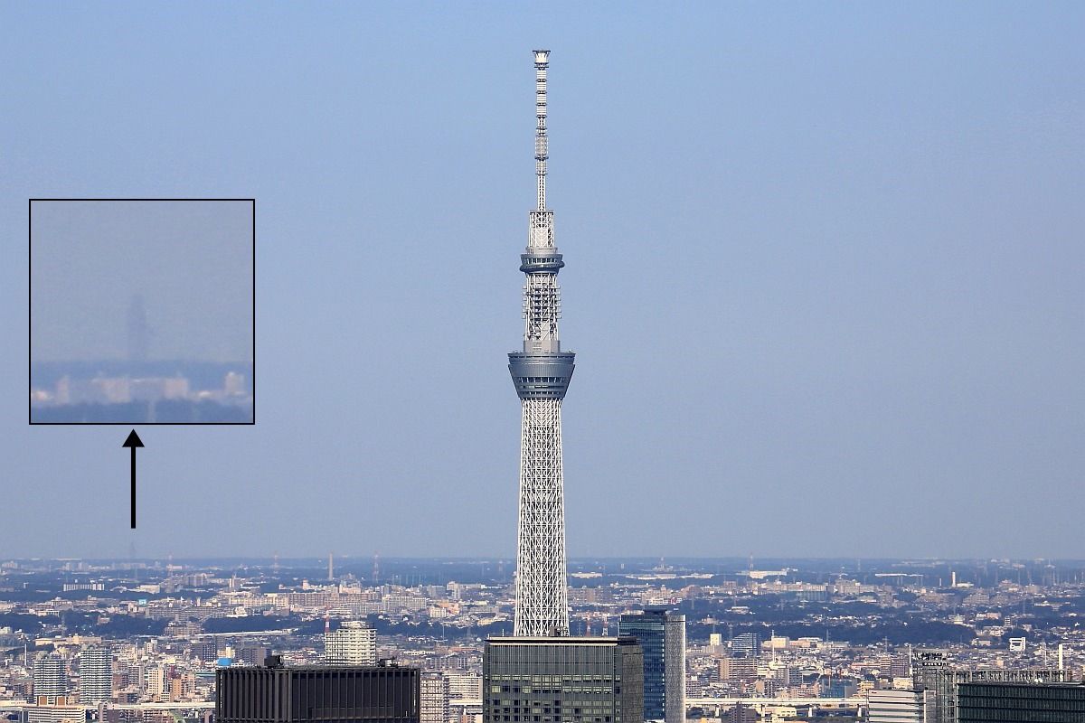 六本木ヒルズから見た東京スカイツリー 東京スカイツリー定点観測所