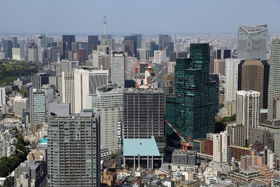 六本木ヒルズから見た東京スカイツリー