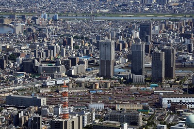 東京スカイツリーから見た南千住