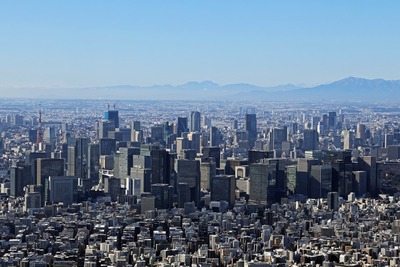 東京スカイツリーから見た超高層ビル群