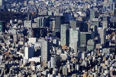 東京スカイツリーから見た秋葉原方面の眺め