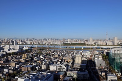 富士山と東京スカイツリー