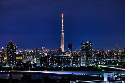 東京スカイツリー夜景「幟」