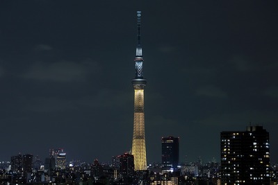 東京スカイツリー夜景「金メダル」