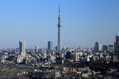 北とぴあから見た東京スカイツリー