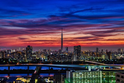 夕焼けと東京スカイツリー