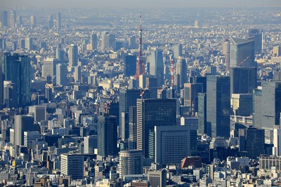 東京スカイツリーから見た東京タワー
