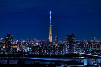 金メダルをイメージした特別ライティング