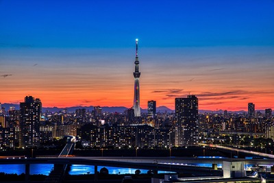 東京スカイツリー夕景