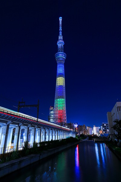 源森橋から見た東京スカイツリー