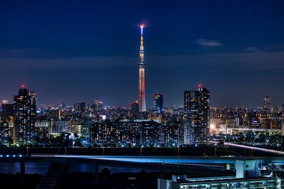 東京スカイツリー夜景「幟」