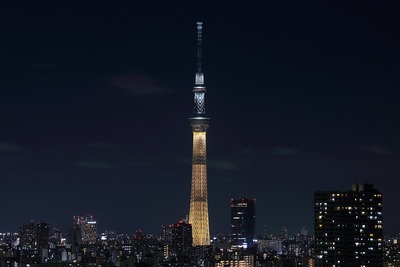 東京スカイツリー夜景「金メダル」