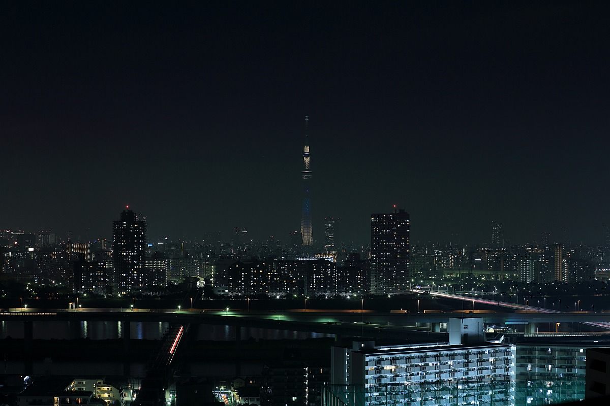 東京スカイツリー七夕特別ライティング最終日 14年7月7日 東京スカイツリー定点観測所