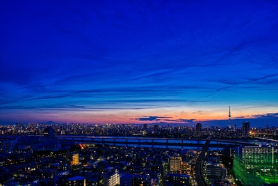 トワイライトタイムの東京スカイツリー