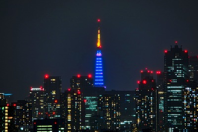 東京タワーブルーライトアップ