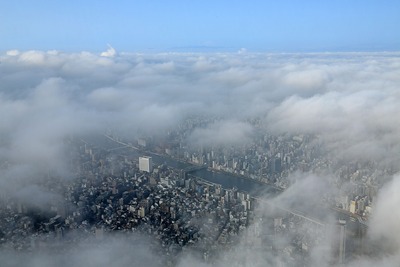 東京スカイツリーから見た雲海