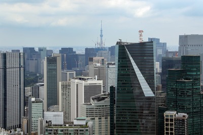 六本木ヒルズから見た東京スカイツリー
