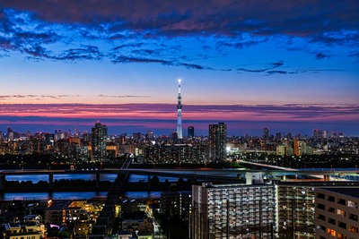 東京スカイツリー夕景