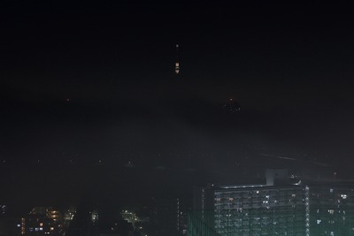 上だけ見えた東京スカイツリー夜景