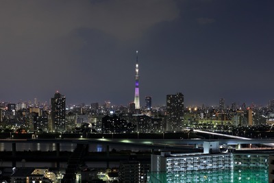 東京スカイツリー夜景「ラベンダー」