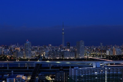 夜明けの東京スカイツリー