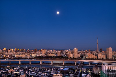 ミニマムムーンと東京スカイツリー