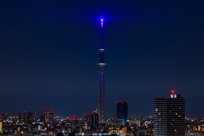 深夜の誕生石ライティング「アメシスト」パープル