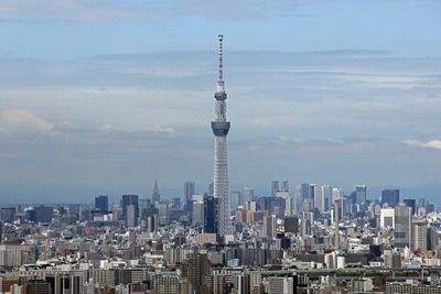アイ・リンクタウン展望施設から見た東京スカイツリー
