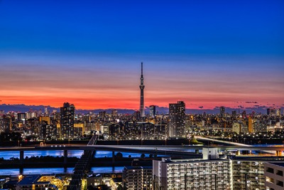 東京スカイツリー夕景