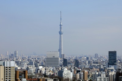 文京シビックセンターから見た東京タワー
